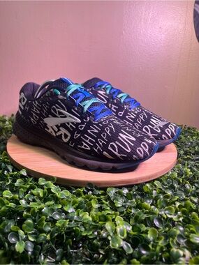 🔥 BROOKS ADRENALINE GTS20 “HAPPY RUN“ LIMITED EDITION ATHLETIC SHOES MENS SZ 10